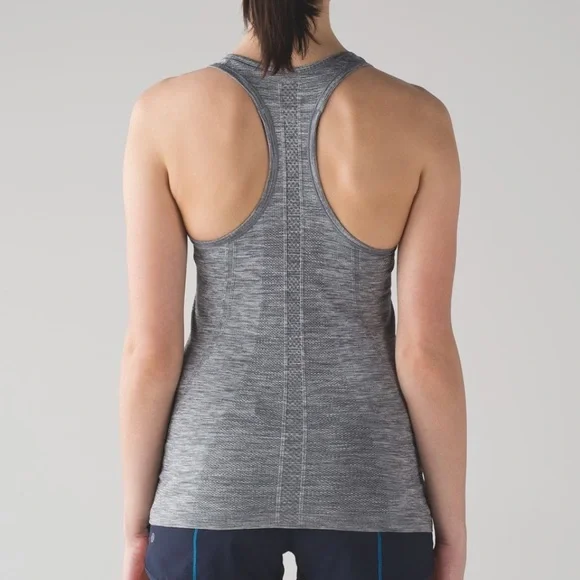 Lululemon Swiftly Tech Racerback in Slate /White 8 - Picture 5 of 14